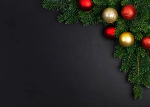 Branch of a Christmas tree Foto stock