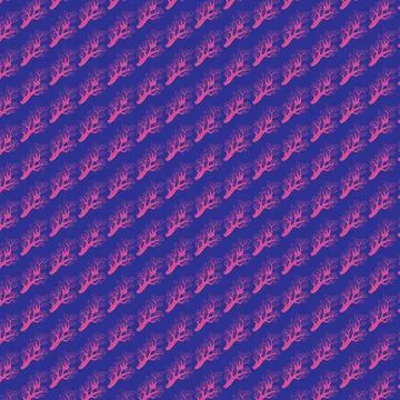 Branch of coral. Seamless pattern. Vector illustration. Stock Illustration