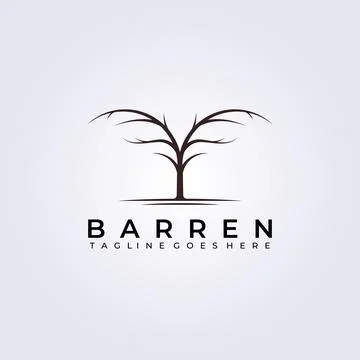 Branch, dry tree logo vector illustration design Stock Illustration