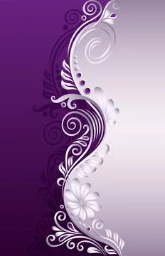 Branch with flowers paper cut vector vintage illustration. Stock Illustration