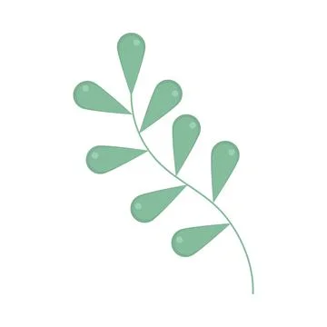 Branch foliage icon Stock Illustration