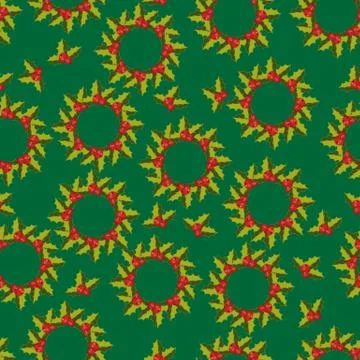 Branch of holly Stock Illustration