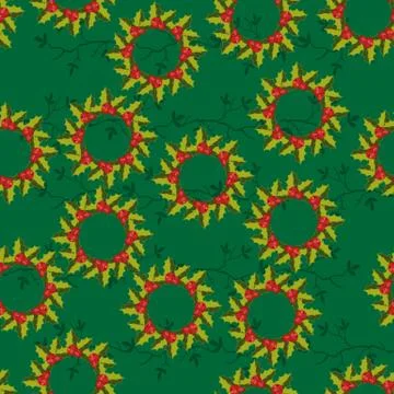 Branch of holly Stock Illustration