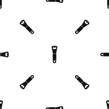Branch of hops pattern seamless black Stock Illustration