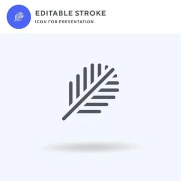 Branch icon vector, filled flat sign, solid pictogram isolated on white, logo Stock Illustration