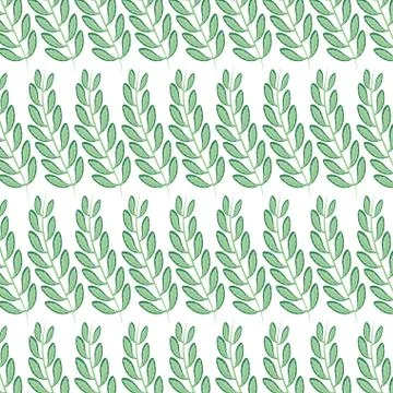 Branch with leafs pattern 스톡 일러스트