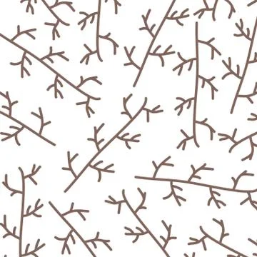 Branch with leafs pattern 스톡 일러스트