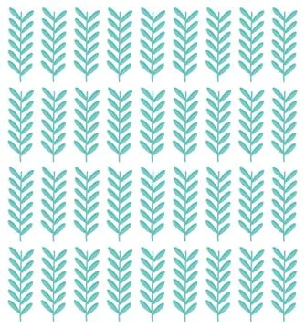 Branch with leafs pattern Stock Illustration