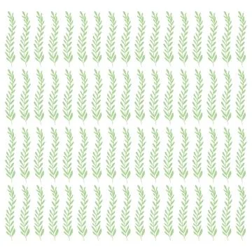 Branch with leafs plant pattern Stockillustratie