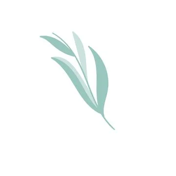 Branch with leaves Stock Illustration