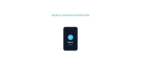 Branch To Mobile Banking Migration Stock Footage 339279241