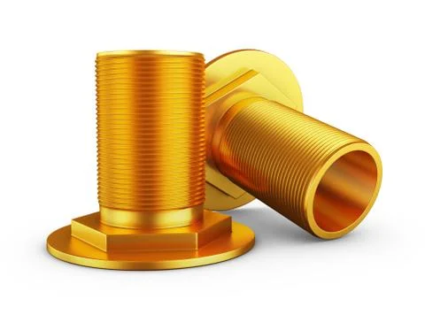 Branch pipes with thread Stock Illustration