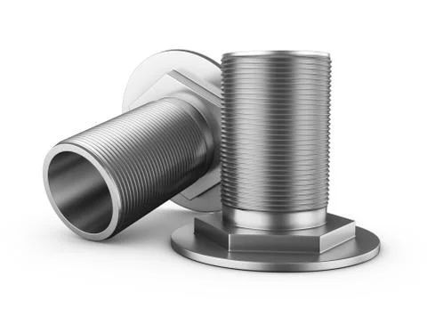 Branch pipes with thread Stock Illustration