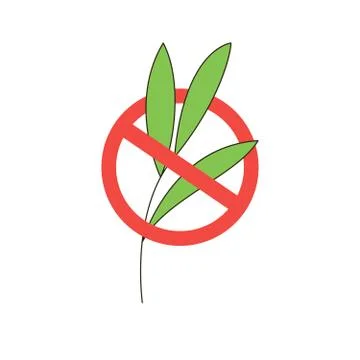 Branch of plant, vector illustration. Illustrazione stock