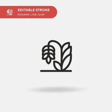 Branch Simple vector icon. Illustration symbol design template for web mobile Stock Illustration