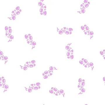 Branch tomato glyph vector seamless pattern Illustrazione stock