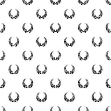 Branch wreath pattern seamless vector Stock Illustration