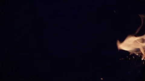 Branches burn in hands time lapse Stock Footage 127495442