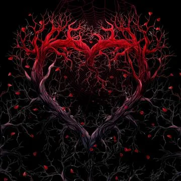 Branches of the heart Stock Illustration