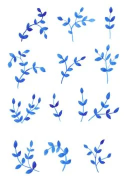 Branches with leaves. Stock Illustration