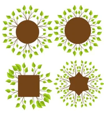 Branches With Leaves Stock Illustration