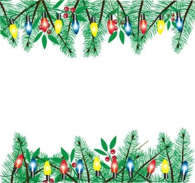 Branches lights Stock Illustration