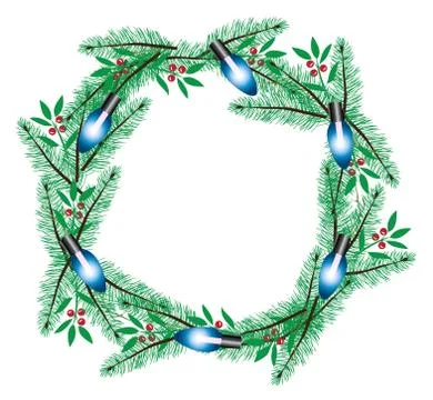 Branches lights Stock Illustration