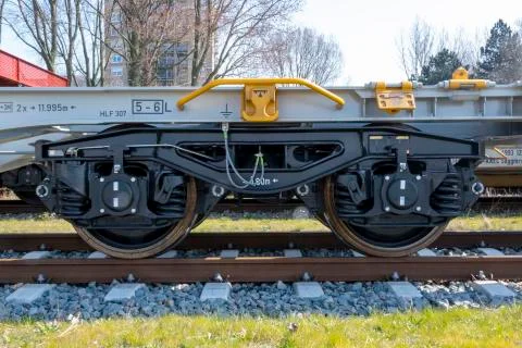 Branches of the railway at the marshalling yard Stock Photos