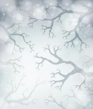 Branches theme image - illustration. Stock Illustration