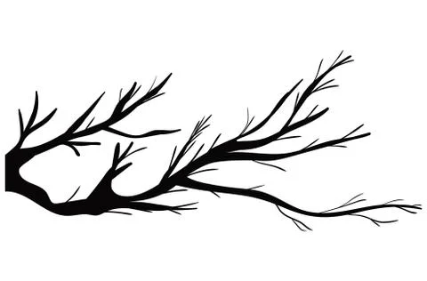 Branches tree silhouette vector design Stock Illustration