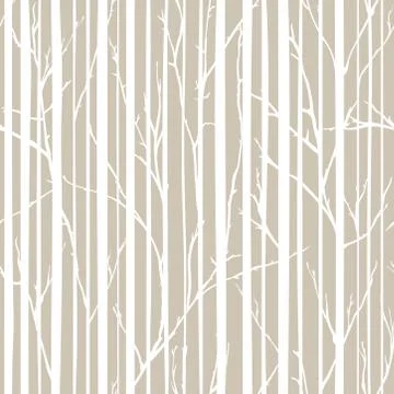 Branches of trees intertwine. Seamless pattern natural theme. Branches and Stock Illustration