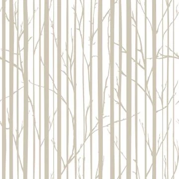 Branches of trees intertwine. Seamless pattern natural theme. Branches and Illustrazione stock