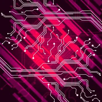 Branching out background shows programming and firing information. Stock Illustration