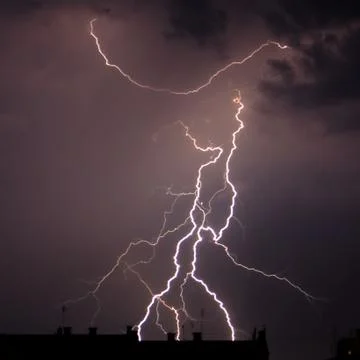 Branchy lightning Stock Photos