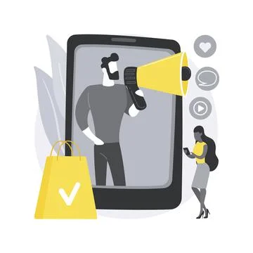Brand advocate abstract concept vector illustration. Stock Illustration