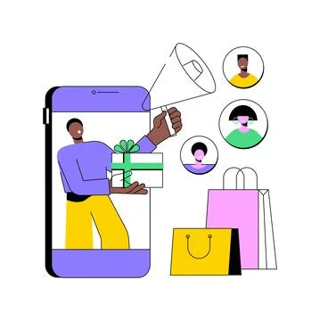 Brand advocate abstract concept vector illustration. Stock Illustration