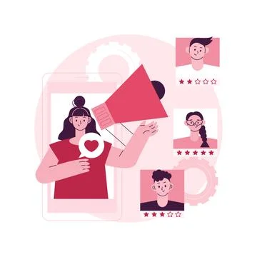 Brand advocate abstract concept vector illustration. Stock Illustration
