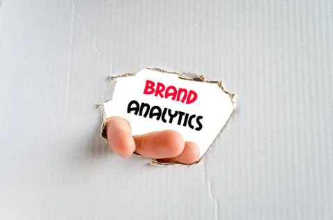 Brand analytics text concept Stock Photos