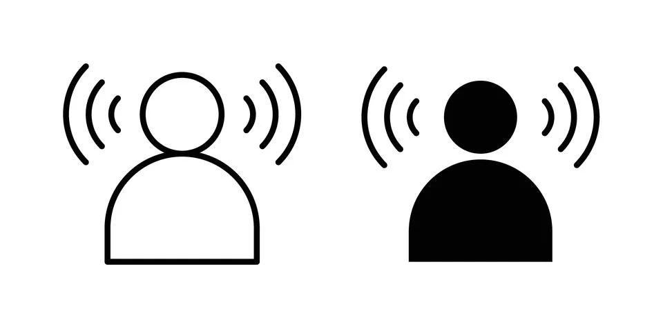 Brand awareness icon solid, line, and editable vector set. Ilustração Stock