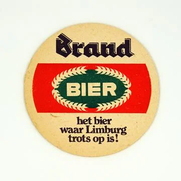 Brand beer coaster Stock Photos