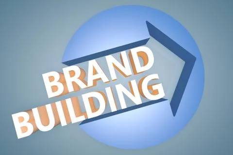 Brand building Ilustración de archivo