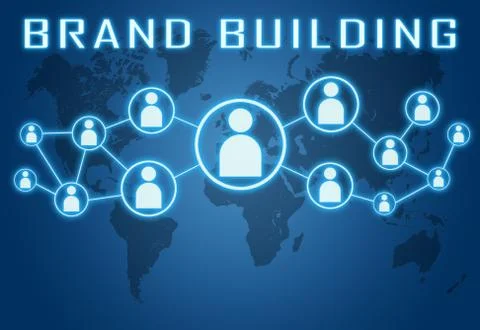 Brand building Ilustración de archivo