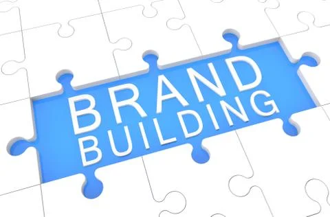 Brand building Ilustración de archivo
