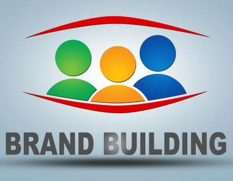 Brand building Ilustración de archivo