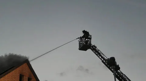 Brand eines Wohnhauses 4 Stock Footage 36281027