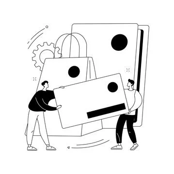 Brand identity abstract concept vector illustration. イラスト素材