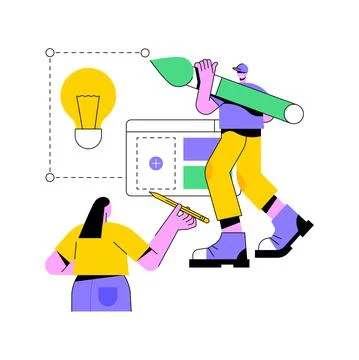 Brand identity abstract concept vector illustration. Stock Illustration