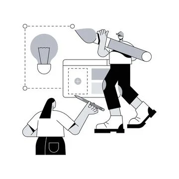 Brand identity abstract concept vector illustration. イラスト素材