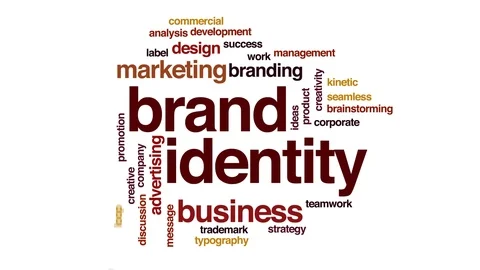 Brand identity animated word cloud. Kinetic typography. Stock Footage 113748062