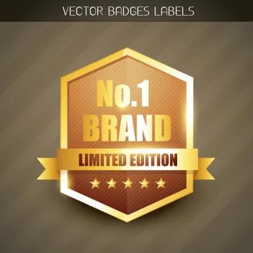 Brand label Illustrazione stock